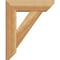 Ekena Millwork Traditional Slat Rough Sawn Bracket w/ Offset Brace, Western Red Cedar, 6"W x 18"D x 22"H BKT0604X18X22TRA06RWR - alternate 2